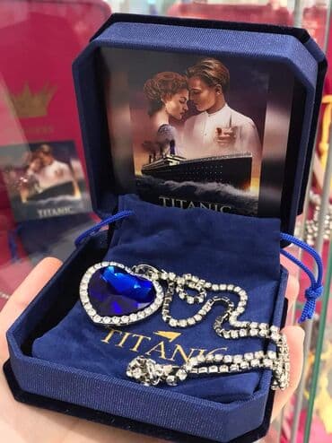 Prelepa ogrlica HEART OF THE OCEAN poznata iz filma Titanik Dimenzije