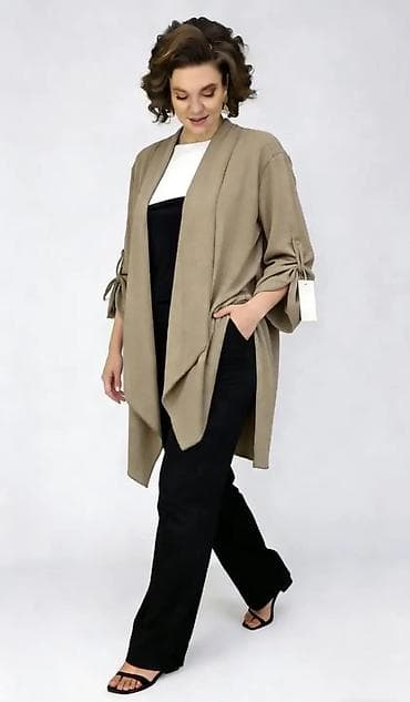 tom tailor dzemperi: Ženski lagani kardigan 3083 L, XL, 2XL,3XL, 4XL - Kroj: otvoreni — 1