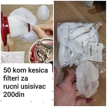 Kesice-filteri za ručni usisivač – pakovanje 50 kom - Jednokratne