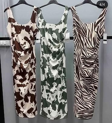 haljine sa etno motivima: Haljina bez rukava – animal print sa elastinom. - Kroj: pripijeni — 4