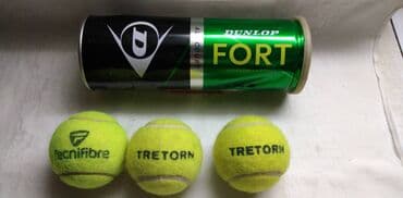 luj viton torbe original cene: Loptice 2 originalne Tretorn+1 Tecnifibre, ocuvane i tvrde, na svakoj — 1