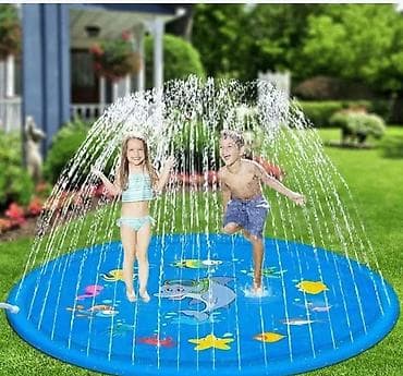 ploca za sto: Dečiji prskalica-bazen za dvorište – „splash pad“ - Okrugla vodena — 1