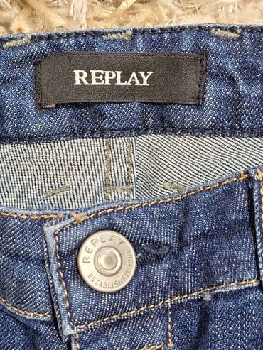 Women's Sweatshirts: Original REPLAY farmerke – tamno plavi denim sa prijatnim izbledelim — 12