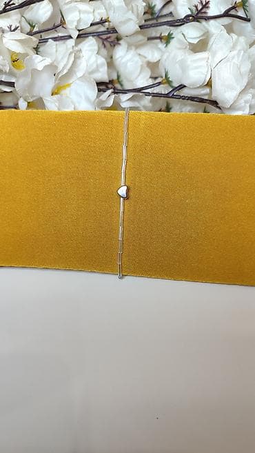 srebro narukvice: Tanka elegantna narukvica sa sitnim cevčastim perlama u — 2