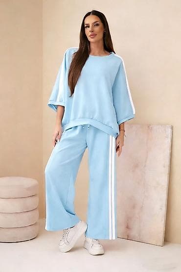 Underwear: ✅Ženski komplet – široke pantalone i oversized bluza sa prugama ✅3300 — 5