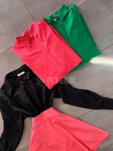 zara odela: New,,LOGO Set’’ x zara Suknja i Kosulja Velicine:S M L Boje:Pink Crna — 3