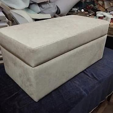 bastenske klupe i stolovi od drveta: Tapacirana klupa/sanduk za odlaganje - Multifunkcionalna tapacirana — 5