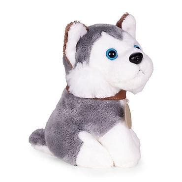 plisana zirafa velika: Plišana igračka za decu – štene Husky u torbi + četka za negu Šifra — 6