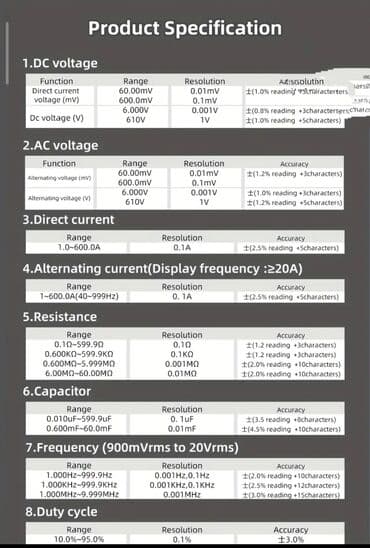 Motorne testere: Pametni klešta-multi­metar sa dvostrukim ekranom - Automatsko — 9