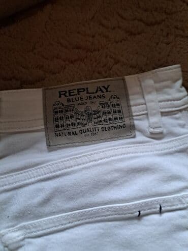 trenerka velc m: Britches, color - White, Jeans — 1