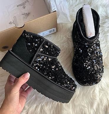 zenske cizme sa platformom: Čizme, 38, bоја - Crna — 4