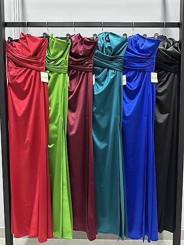 svecane haljine uzice: 🔥Elegantna duga večernja haljina bez bretela - Kroj: uska silueta — 4