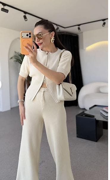 sinsay pantalone: Kompleti 3100 dinara Vel uni Duzina 120 cm pantalone Crna braon siva — 8