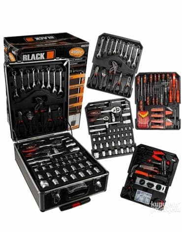kljuc za bojler: Set Alata u koferu BLACK 419 Model 18600   Aluminijski kofer — 1