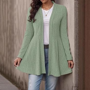 lidl dzemper: Ženski dugi kardigan bez kopčanja - Kroj: A-linija sa suptilnim — 7