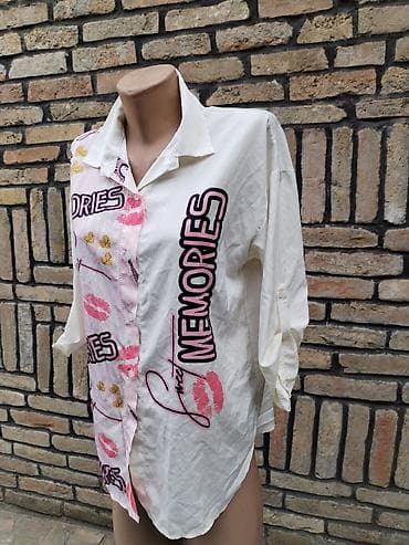 afrodita bluze: Košulja, veličina L - Dužina: 68 cm - Širina pazuh–pazuh: 55 cm - — 2