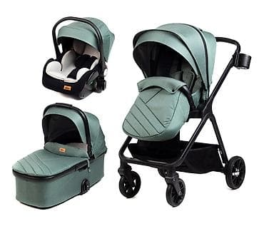 BBO KOLICA ZA BEBE 3u1 (A5) MAMAMIA – GREEN | SKU: A5GREEN-80 Komplet