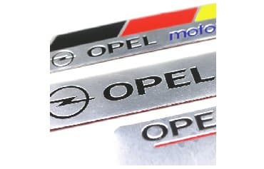 auto presvlake: Samolepljiva metalna pločica - OPEL MOTORSPORT Samolepljiva metalna — 6