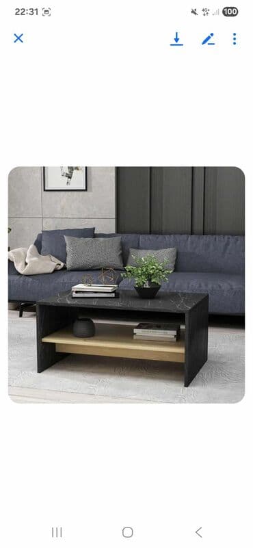 polovan namestaj za kafice: Apollon - White, Sapphire Oak White Sapphire Oak Coffee Table 100% — 1
