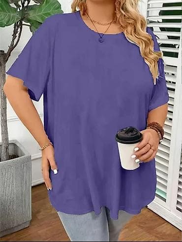 s velicina majice: Ženska majica sa kratkim rukavima bel. XL – ljubičasta - Klasican — 1