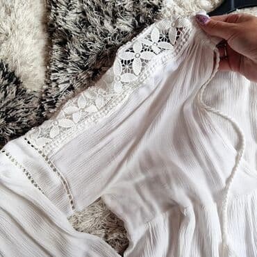 svecane haljine bele: H&M, Single-colored, color - White — 3