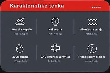 fisher price kocke: Nov RC tenk. Može da se kreće napred, nazad, levo. desno, da mu se — 3