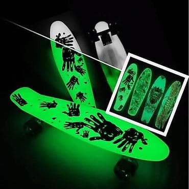 Svetleći skejtbord (Penny board) sa „Glow in the dark“ efektom – daska na lalafo.rs Svetleći skejtbord (Penny board) sa „Glow in the dark“ efektom – daska
