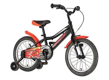 ranac sa imenom: Bicikl kids Visitor Redstriker 16" 9" V-brake + kontra, crno-crveni — 2
