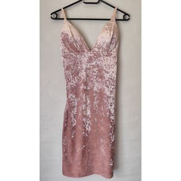 dugacke haljine: Zara S (EU 36), color - Pink, Evening, With the straps — 1