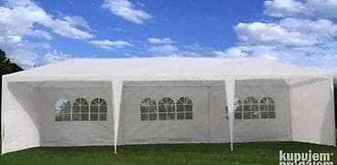 alke za cerade: Beli Paviljon Party 3x9m – Savršen za zabave i događaje na otvorenom! — 1