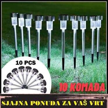 Cena 10 kom 2100 din LED SOLARNA RASVETA ZA BAŠTU Fantastične LED na lalafo.rs Cena 10 kom 2100 din LED SOLARNA RASVETA ZA BAŠTU Fantastične LED