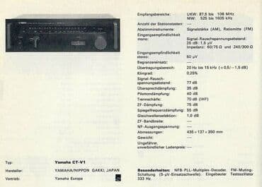 silvercrest pegla na paru: Tuner Yamaha CT-V1 star oko 45 godina, potpuno ispravan lepo hvata — 3