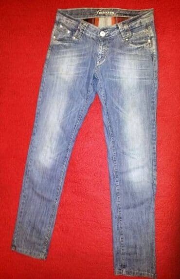 pantalone od vestacke koze: 31, 34, Pamuk, Normalan struk, Skinny — 1