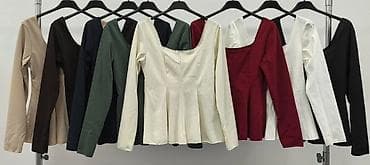 mona bluze akcija: Ženska bluza sa dugim rukavima i peplum krojem - Elegantna bluza sa — 2