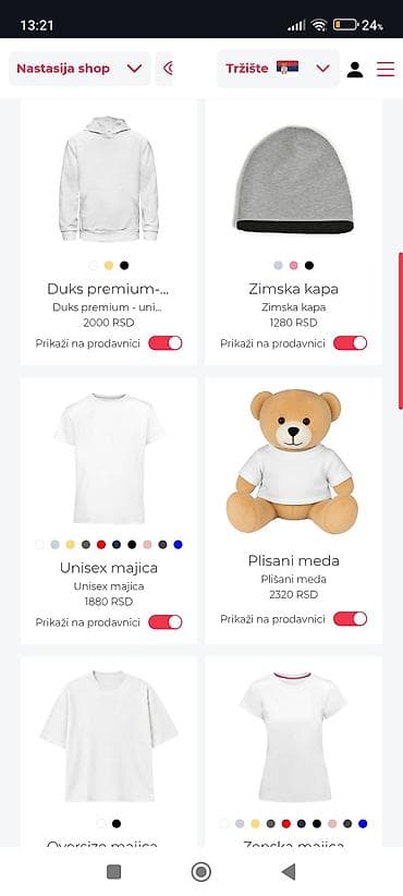 feedback trenerke muske: Kolekcija osnovnih tekstilnih proizvoda za personalizaciju i — 2