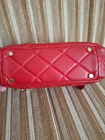 aldo torbe katalog: Crvena ženska torba “Coffee With Milk” – štepani dizajn - Materijal — 4