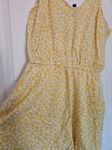 dzemper sa srcima: H&M, S (EU 36), Floral, color - Yellow — 2
