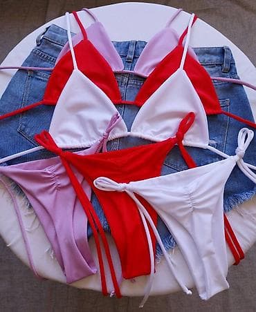 kupaci kostimi beograd: Ženski bikini set – trouglasti kupaći sa vezivanjem - Model: klasični — 1