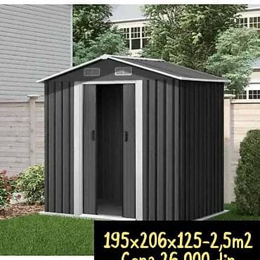 Metalne baštenske ostave – više dimenzija - Siva/ antracit boja sa