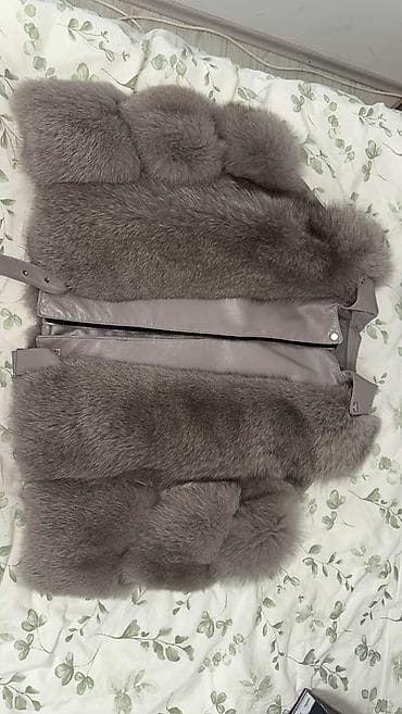 Skirts: Siva ženska bunda - prirodno krzno, nošena svega 4 puta, u potpuno — 1