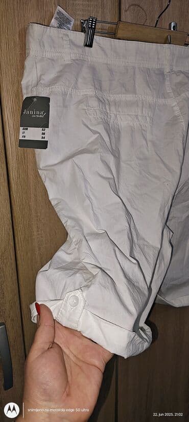 svecane pantalone i tunike: 6XL (EU 52), Pamuk, bоја - Bela — 7