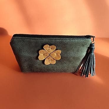 iqos lil solid 2.0 boje: Kozmetička torbica/neseser od tamnozelene veštačke kože sa efektom — 4