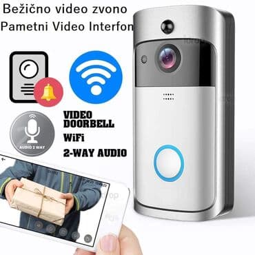 Video interfoni: Video Doorbell V5 WiFi HD Video Zvono na vratima Pametni IP Video — 1