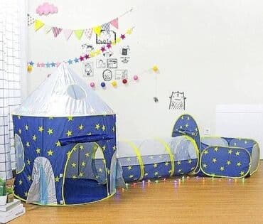 sator za plazu pop up: 🎪 3 u 1 Dečija Sklopiva Igraonica – Šator, Tunel i Igraonica sa — 4