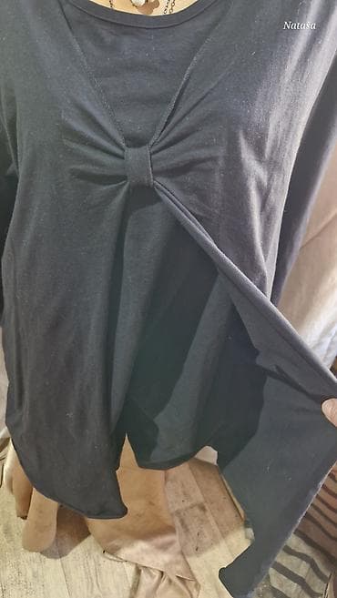 moderne patike sa platformom: 2XL Laura Torelli 700din Duža crna elegantna pamučna sa elastinom — 2