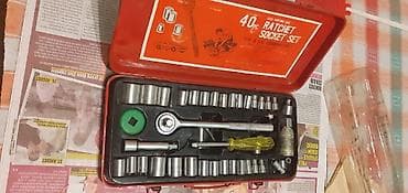 Set nasadnih ključeva – 40 delova, kombinacija 1/4" i 3/8", SAE i