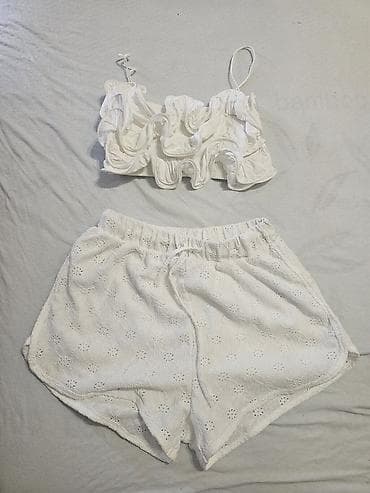 zara lanene pantalone: Zara, S, bоја - Bela — 1