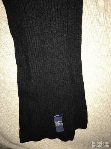 Čarape i donji veš: Original GANT šal NOV 100% Wolle Crna boja Sirina 25cm duzina — 2