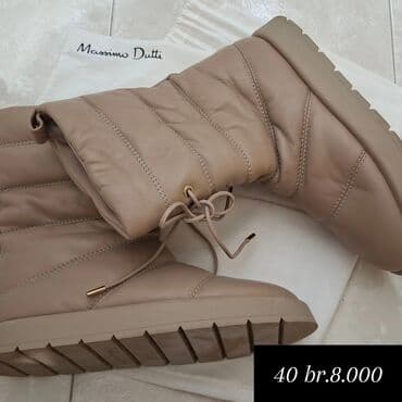 zenske kozne cizme akcija: Čizme, Massimo Dutti, 40 — 1