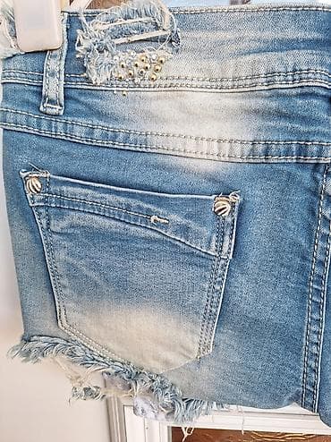 komplet sako i pantalone: Šorc M - Model: teksas šorts, niski/standardni struk - Veličina: M - — 6